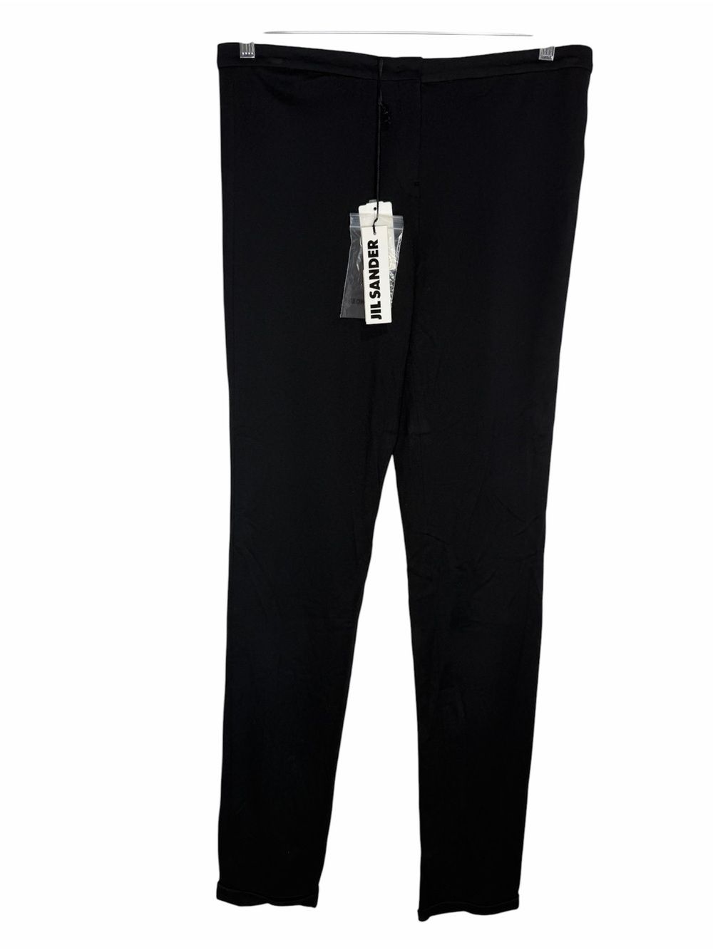 Nwt Vintage Y2k Jil Sander Staight Leg Cuffed Knit Pants Size 42/Us8 Black Crop